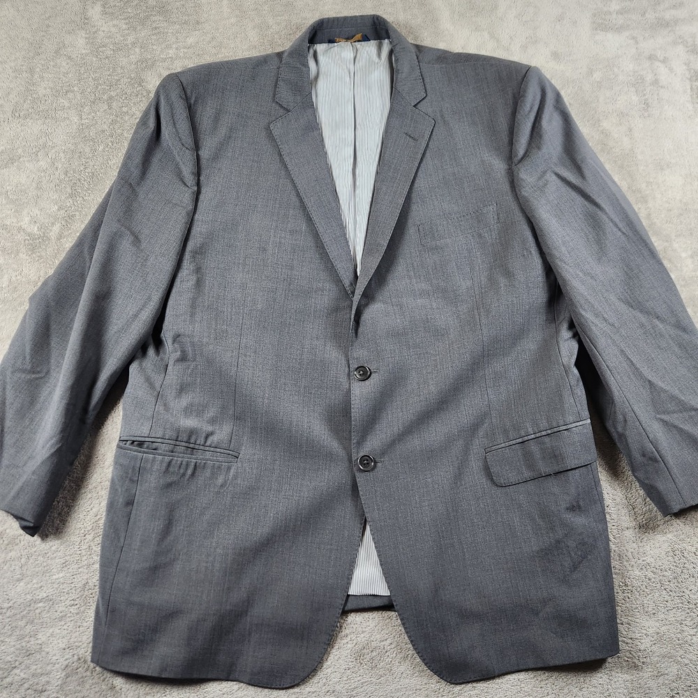 Brooks Brothers Explorer Madison Blazer Mens 48R Gray Wool Suit Jacket